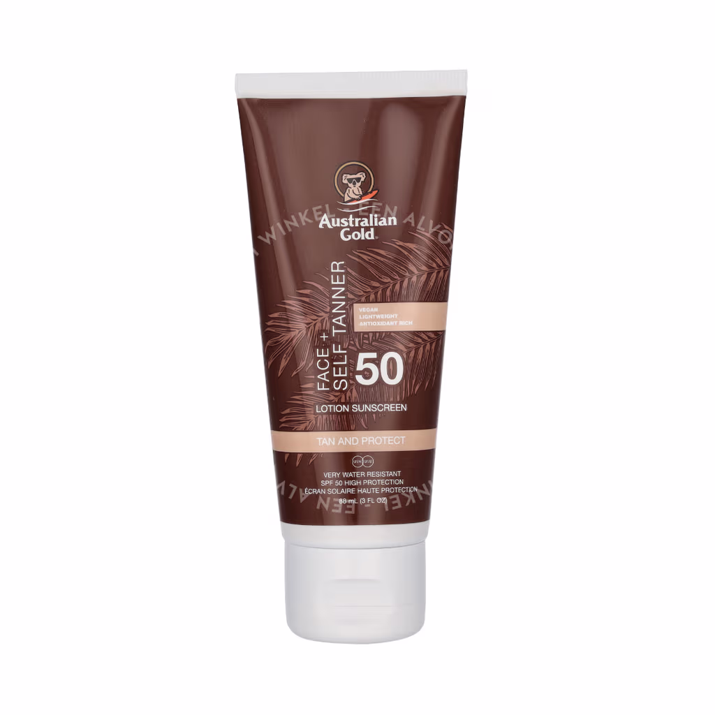 Australian Gold Australian Gold Face + Self Tanner Sunscreen Lotion SPF50
