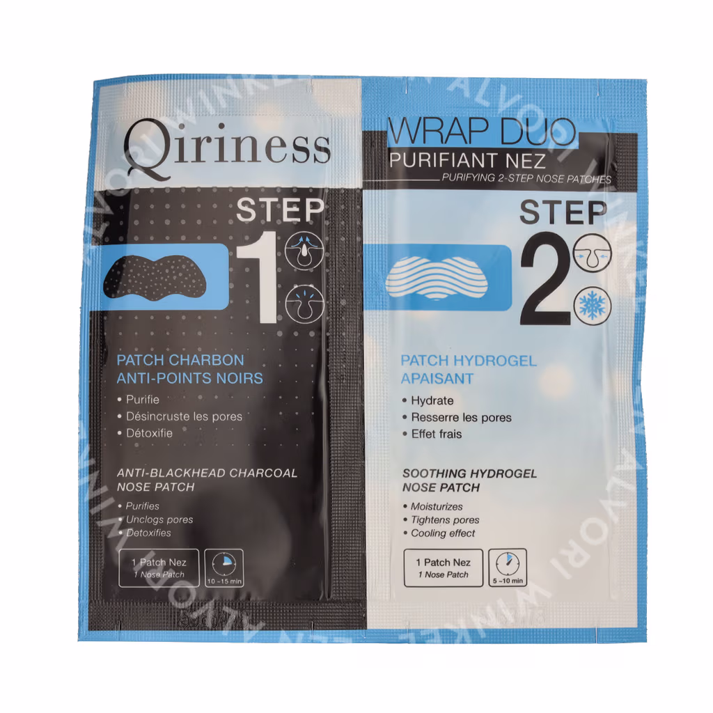 Qiriness Qiriness Wrap Duo Purifying 2-Step Nose Patches — foto 2