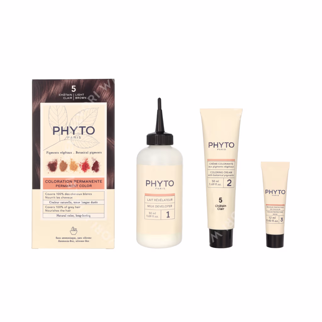 Phyto Phyto Phytocolor Permanent Color — #05 Light Brown — foto 3