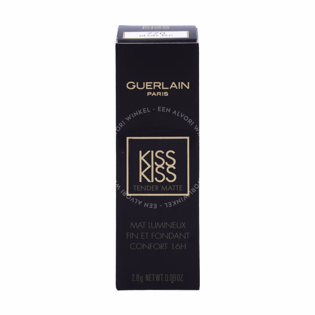Guerlain Guerlain Kiss Kiss Tender Matte Lipstick — #770 Desire Red — foto 2