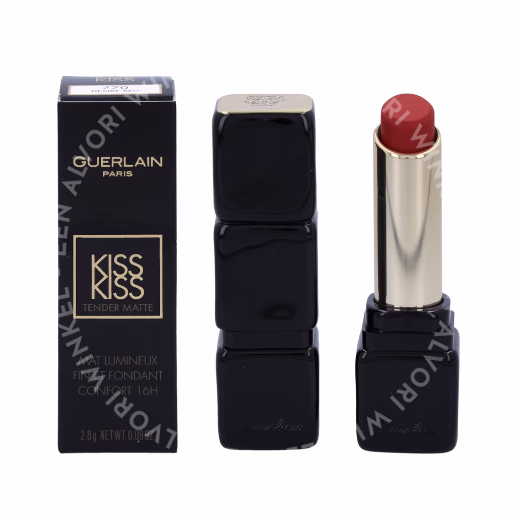 Guerlain Guerlain Kiss Kiss Tender Matte Lipstick — #770 Desire Red — foto 3
