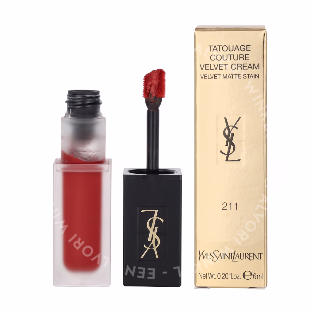 Yves Saint Laurent YSL Tatouage Couture Matte Stain Liquid Lipstick — #211 Chili Incitement — foto 3