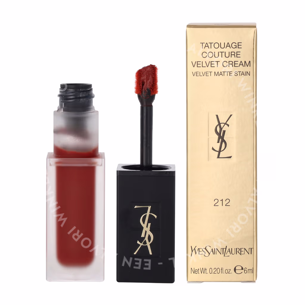 Yves Saint Laurent YSL Tatouage Couture Matte Stain Liquid Lipstick — #212 Rouge Rebel — foto 3