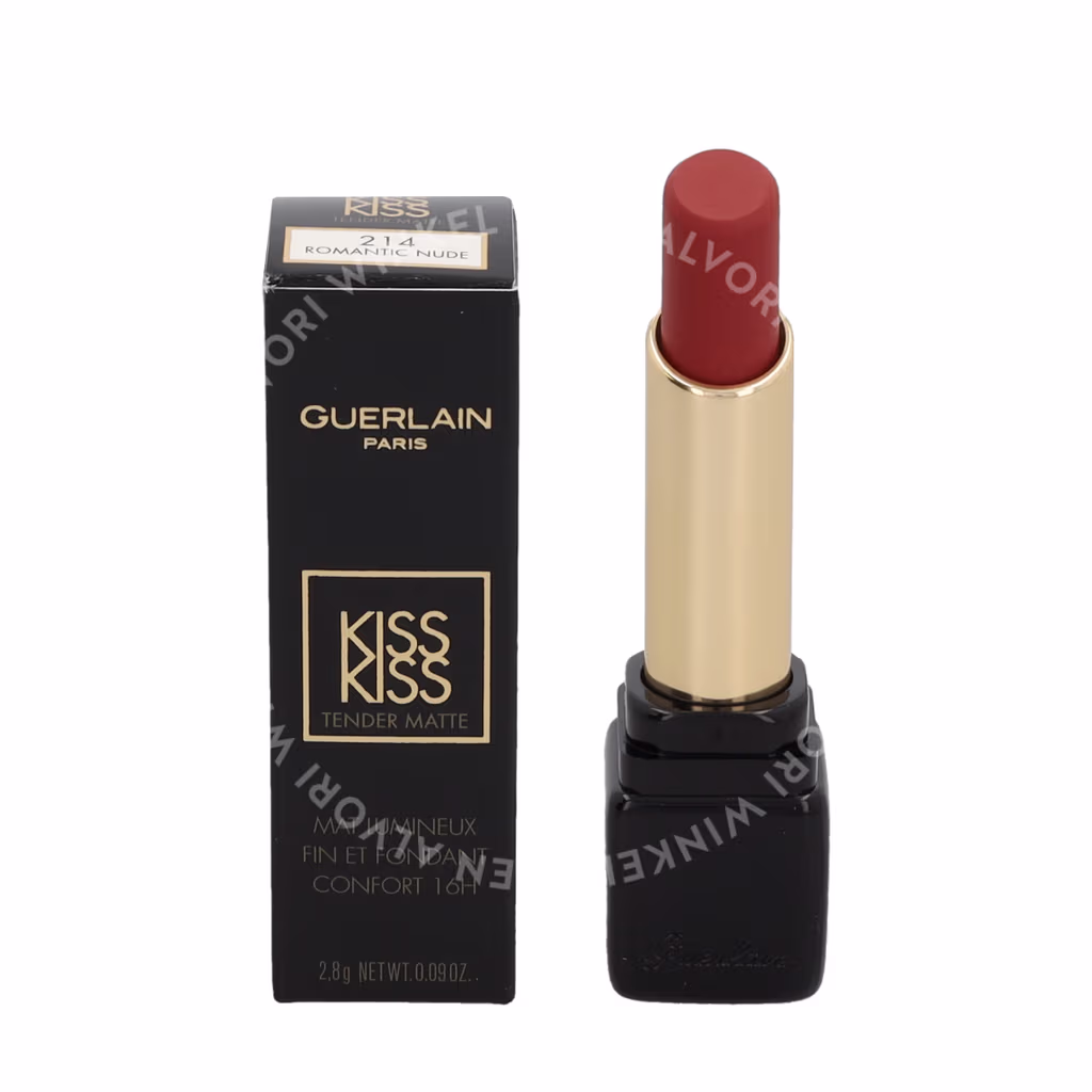 Guerlain Guerlain Kiss Kiss Tender Matte Lipstick — #214 Romantic Nude — foto 3