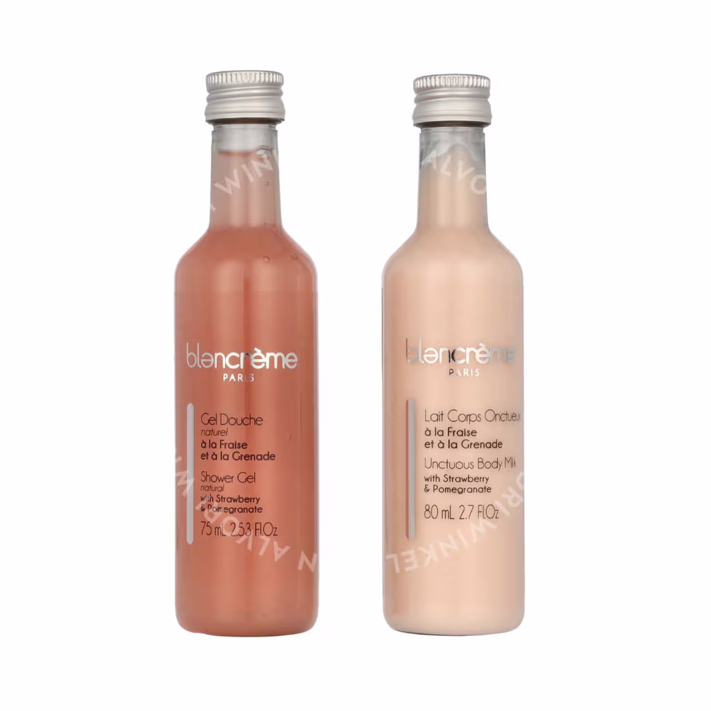 Blancreme Blancreme Shower Gel + Creamy Body Milk Duo — 2x80ml - Strawberry & Pomegranate