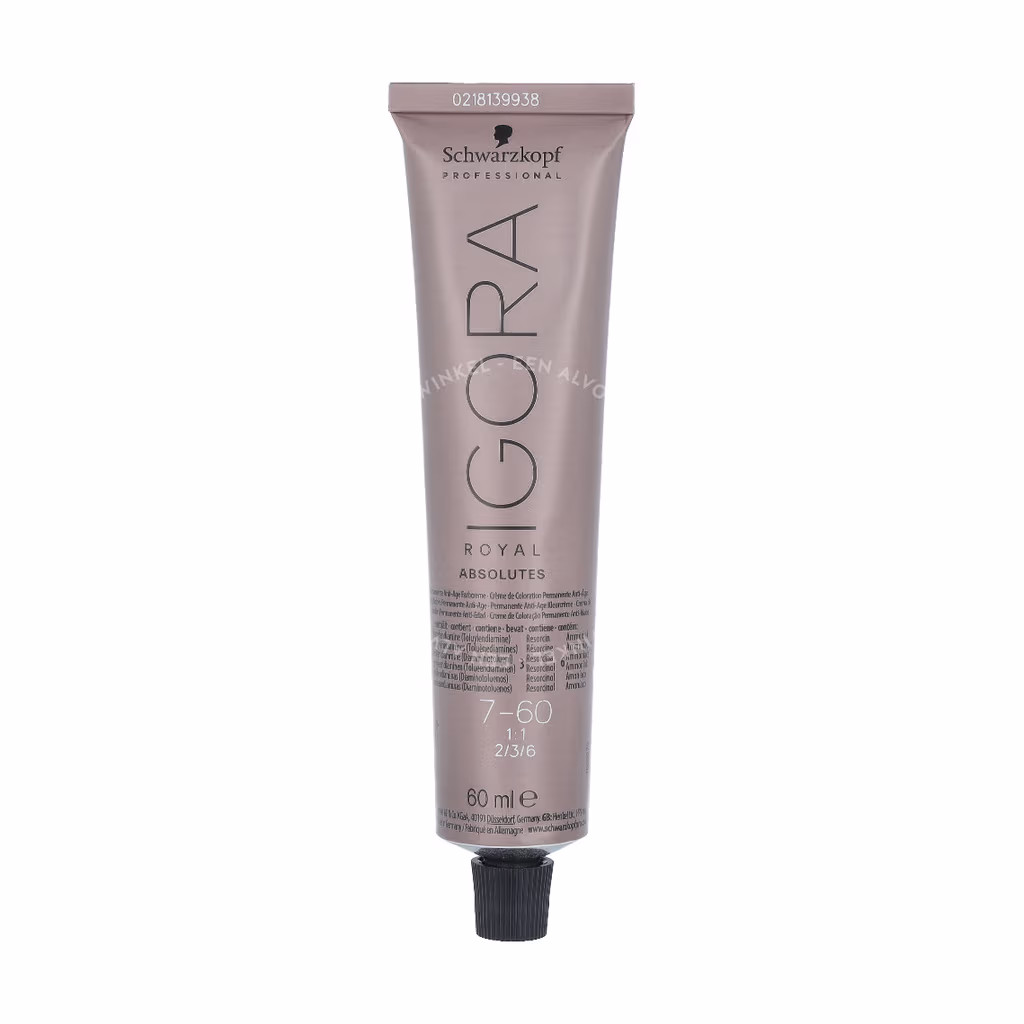 Schwarzkopf Schwarzkopf Igora Royal Absolutes Permanent Color Creme — 7-60